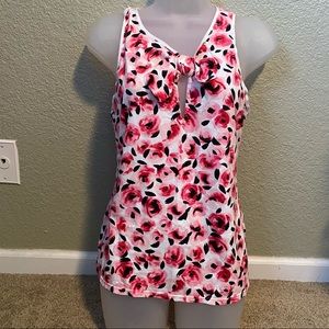 Kate Spade floral roses tank top - womens XS